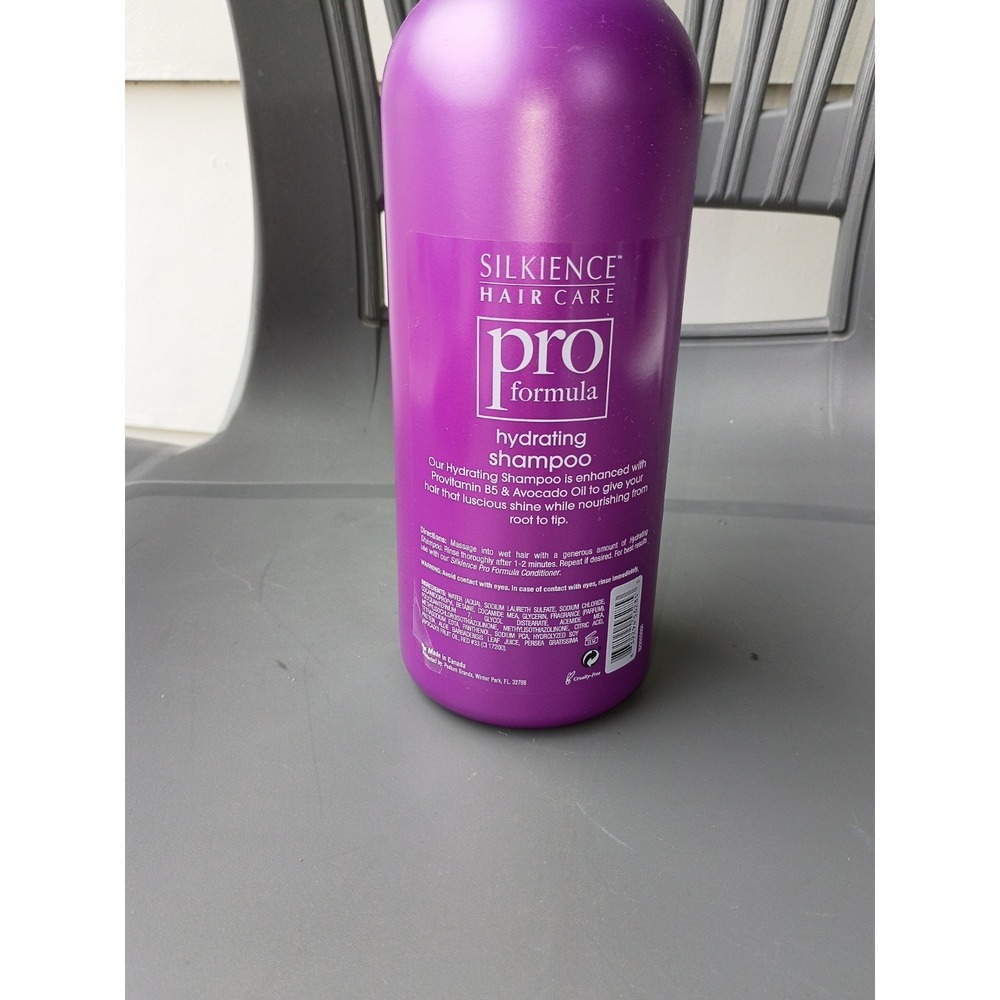 SILKIENCE Hair Care Pro Formula Hydrating Shampoo Vitamin B5 Avocado Oil 32oz - Picture 2 of 3